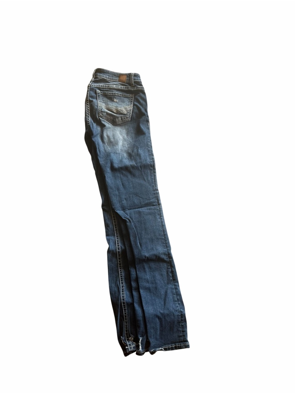 BKE Women's Straight-Leg Jeans in Dark Blue Wash